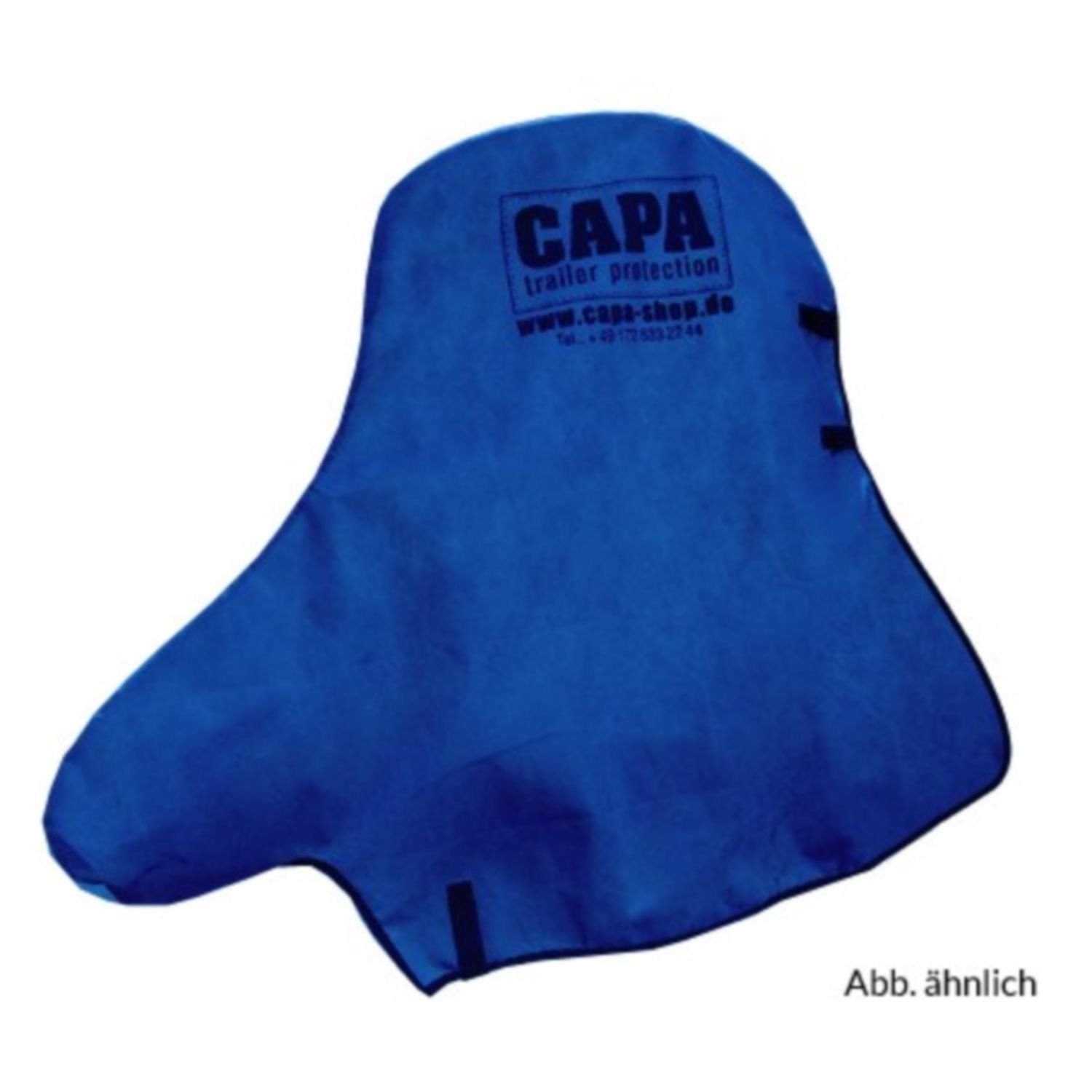 Deichselschutz blau CAPA Deichselschutz für PKW Anhängerkupplung und Stützrad Deichsel Schutzhülle Abdeckung Abdeckplane in blau von CAPA
