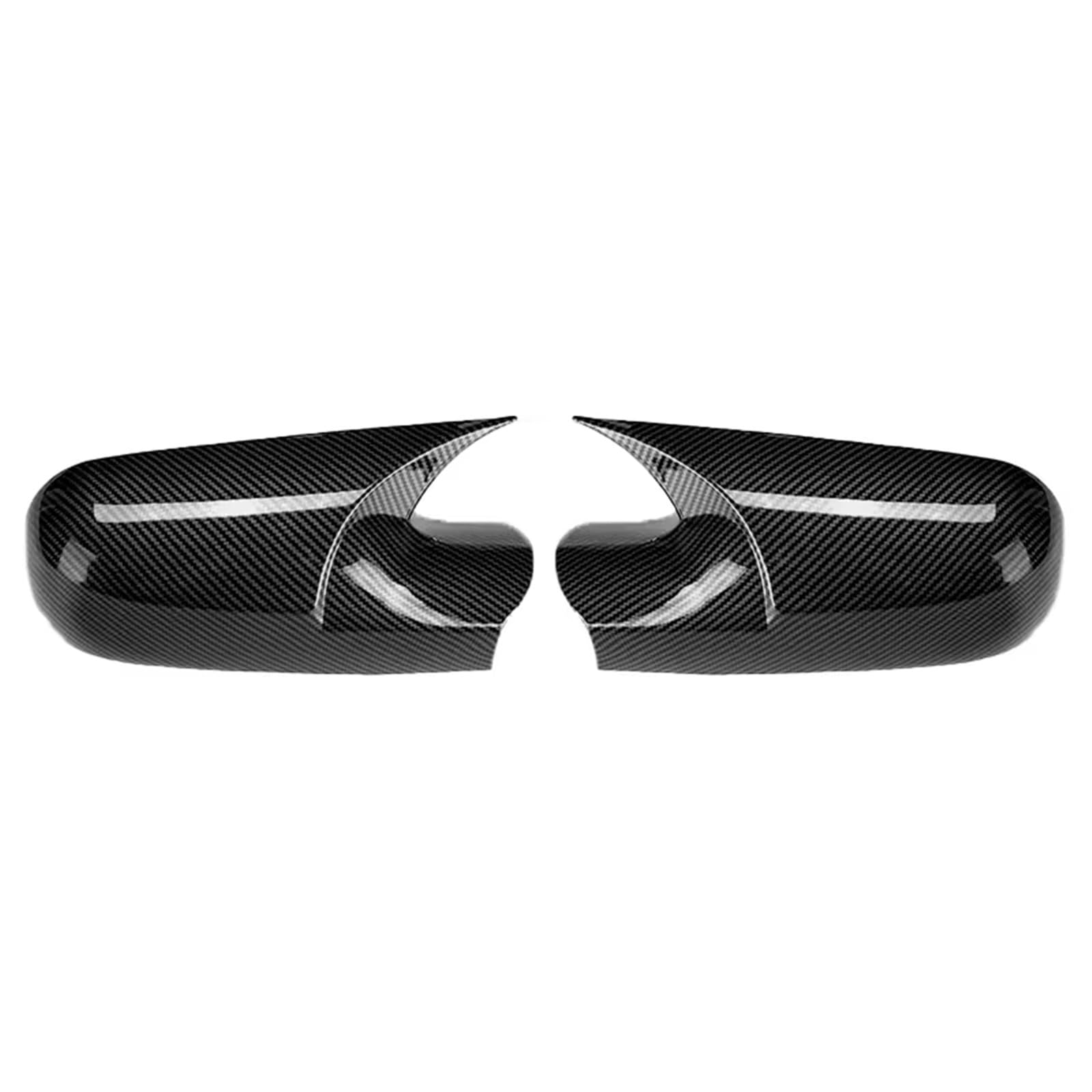 Abdeckungen Seitenspiegel Kompatibel Mit Für Megane 2 Für MK2 2002 2003-2009 Paar Seitenrückspiegel-Abdeckkappen, Spiegelschalengehäuseverkleidung Rückspiegel-Abdeckkappen(Carbon fiber pattern) von CAQRBCX