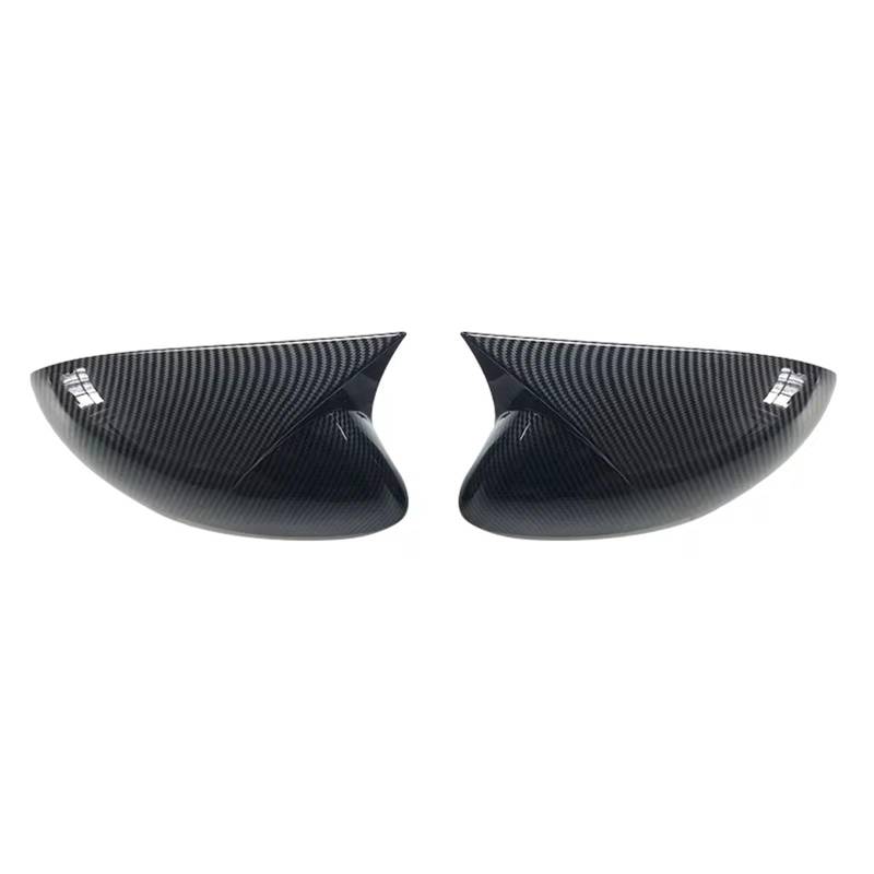 Abdeckungen Seitenspiegel Kompatibel Mit Nissan Für Sentra Alle Modelle 2020 2021 2022 2023 1 Paar Seitenspiegel-Abdeckkappen Zusatzgehäuseschale Seitenspiegelkappe Im Hornstil(Carbon fiber pattern) von CAQRBCX