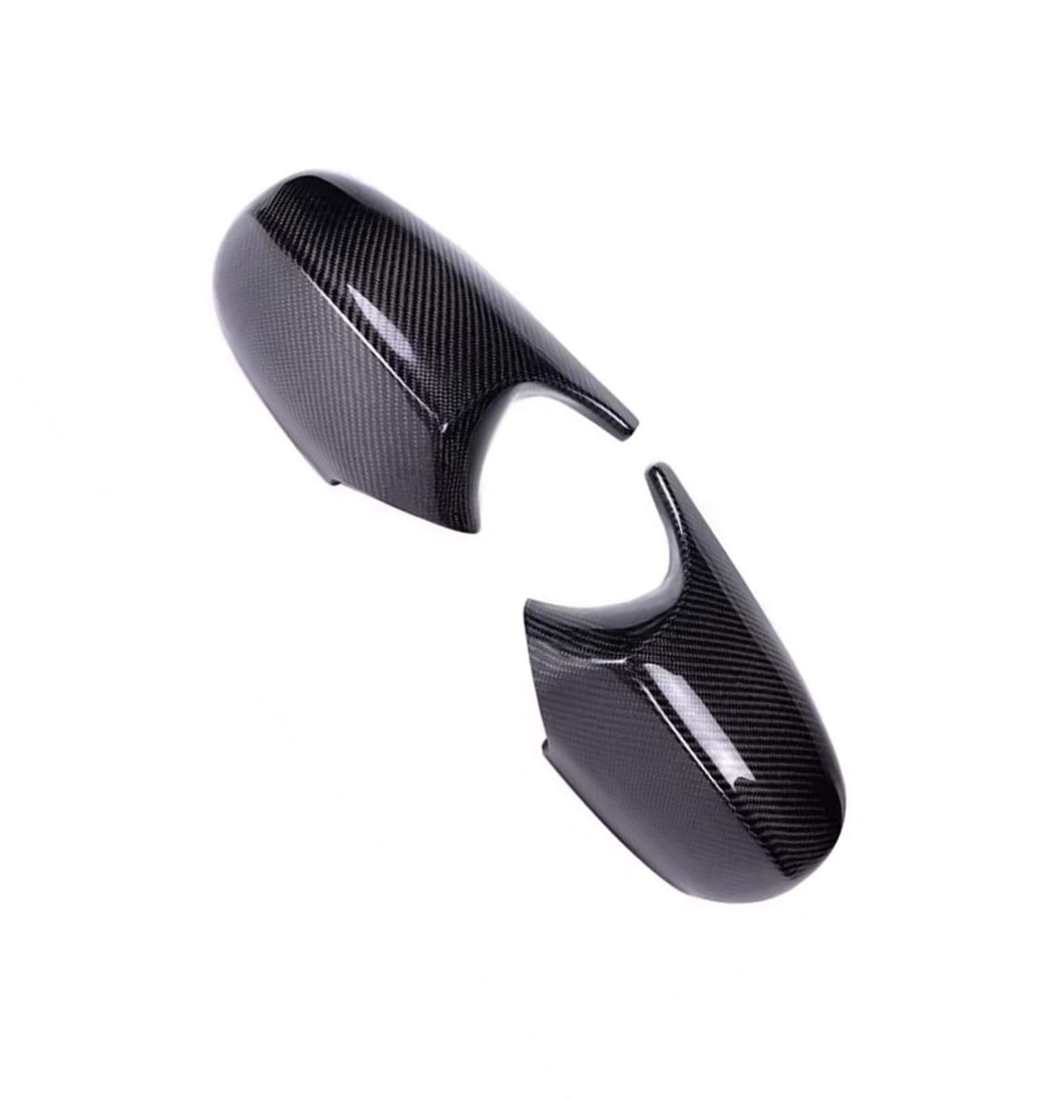 CAQRBCX Abdeckungen Seitenspiegel Kompatibel Mit Für 3er E92 E93 2006 2007 2008 2009 Schwarze M3-Stil-Abdeckung Kohlefaser M-Look Rückspiegelkappe Autozubehör(Carbon Fiber Pattern) von CAQRBCX