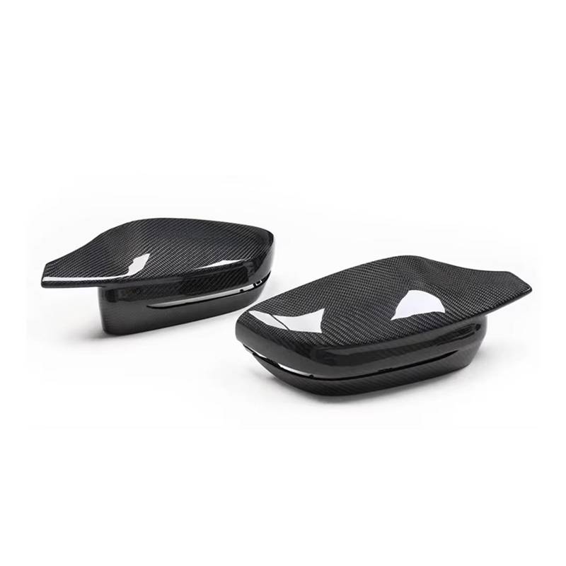 CAQRBCX Abdeckungen Seitenspiegel Kompatibel Mit Für 4er-Serie G22 G23 2020 2021 2022 2023 Spiegelabdeckung M Style Carbon Fiber Ersatz Außenrückansicht Kappe Clip On(Left Hand Drive) von CAQRBCX