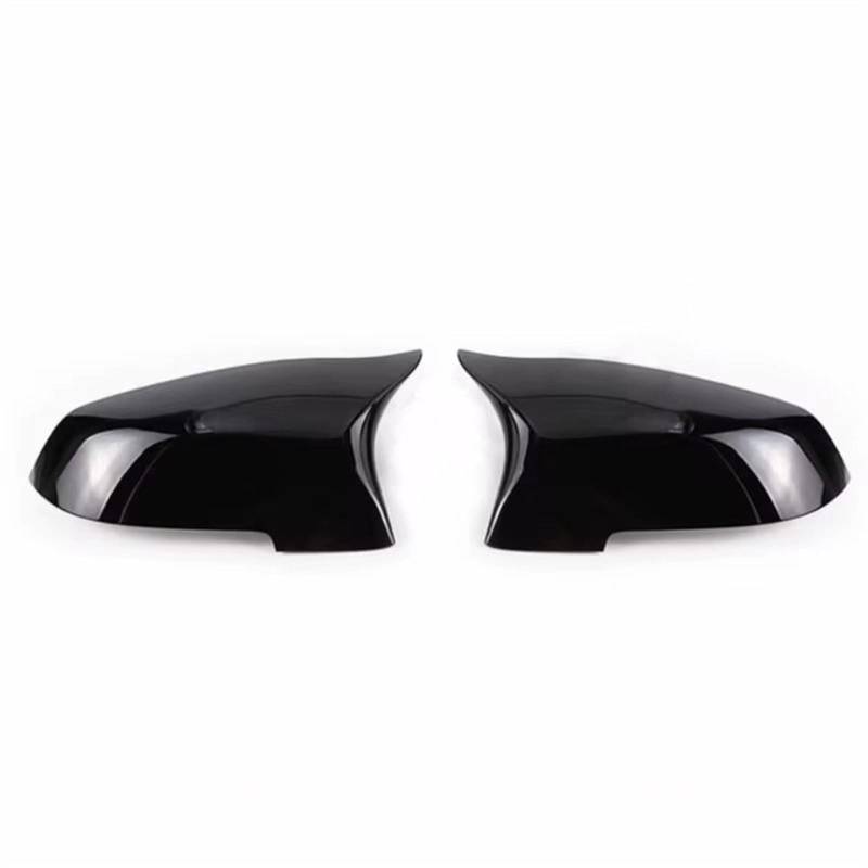 CAQRBCX Abdeckungen Seitenspiegel Kompatibel Mit Für 6er F06 F12 F13 LCL 2015 2016 2017 2X Schwarze Auto-Rückspiegel-Abdeckkappen In Karbonfaser-Optik(Bright Black) von CAQRBCX