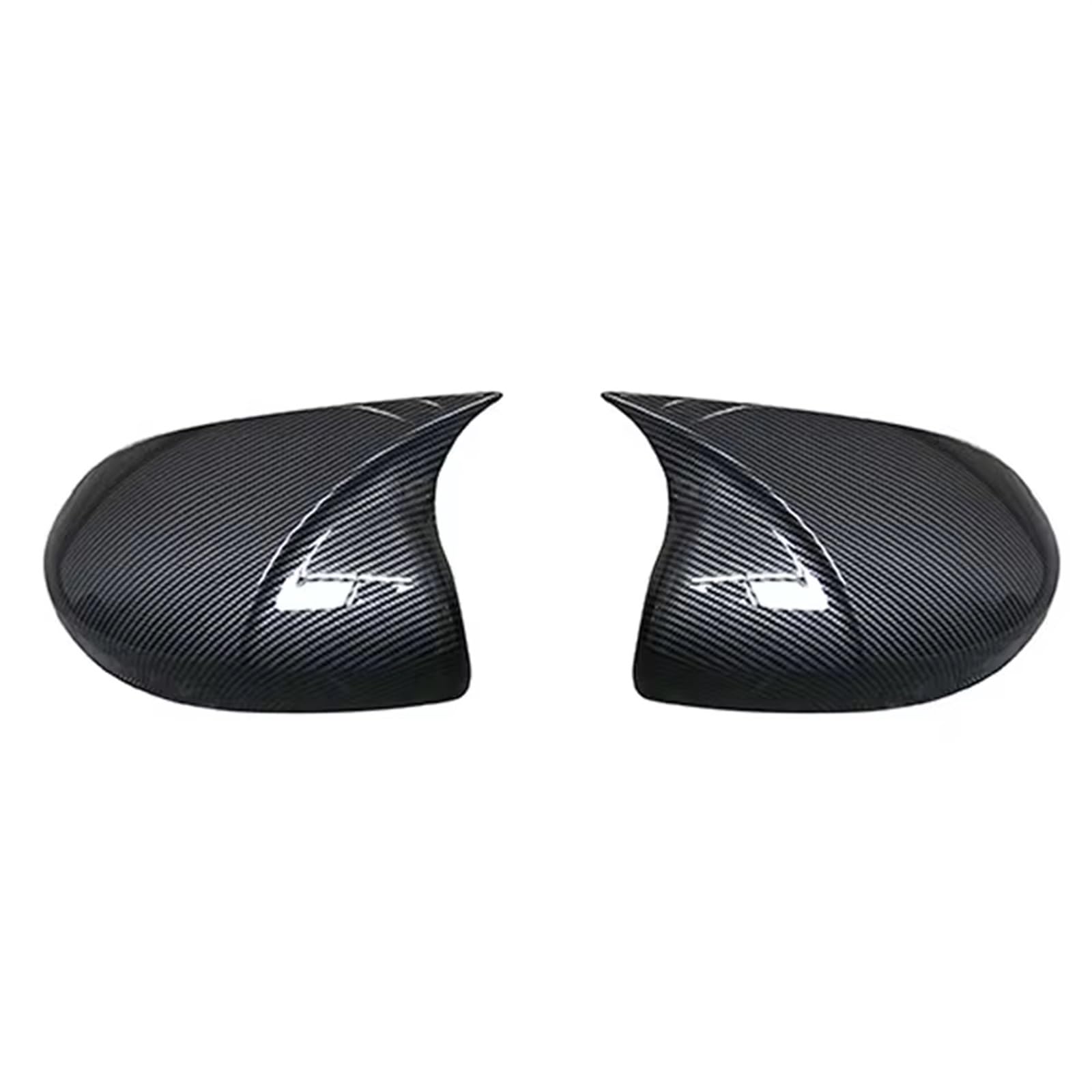 CAQRBCX Abdeckungen Seitenspiegel Kompatibel Mit Für Jazz Für City Für Shuttle Für Freed 2014 2015 2016–2019 Carbon Black Chrome Auto-Seitentür-Rückspiegelabdeckung(Carbon Fiber Pattern) von CAQRBCX