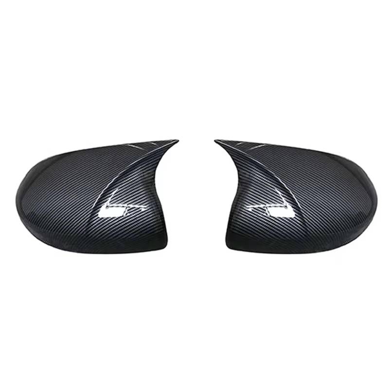 CAQRBCX Abdeckungen Seitenspiegel Kompatibel Mit Für Jazz Für City Für Shuttle Für Freed 2014 2015 2016–2019 Carbon Black Chrome Auto-Seitentür-Rückspiegelabdeckung(Carbon Fiber Pattern) von CAQRBCX