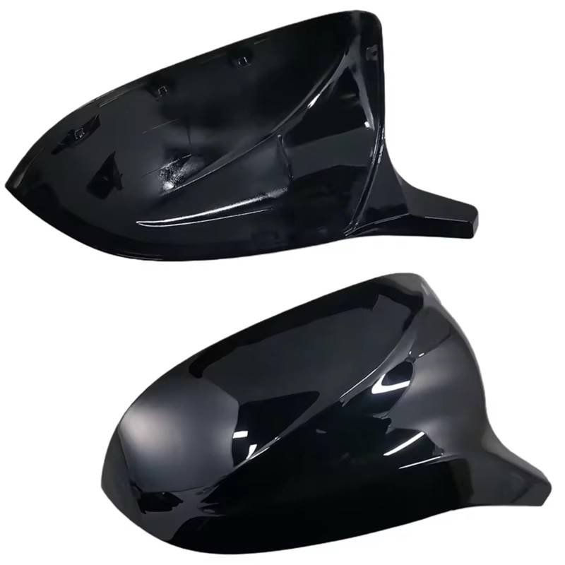 CAQRBCX Abdeckungen Seitenspiegel Kompatibel Mit Für X7 G07 2019+ M Style Schwarze Rückspiegelabdeckung X3M Look Rückspiegelabdeckung Autoteile Autozubehör(Black) von CAQRBCX