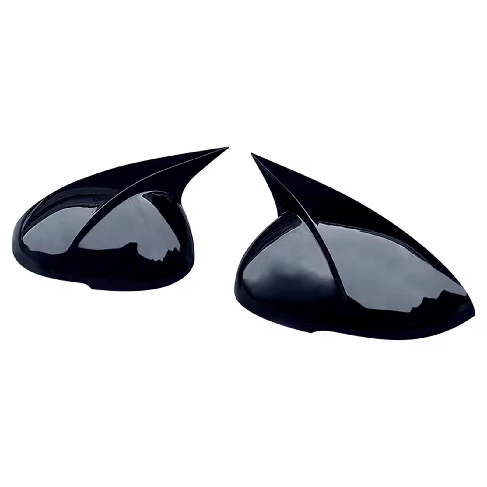 CAQRBCX Abdeckungen Seitenspiegel Kompatibel Mit KIA Für K5 2020 2021 Karosserie Seitentür Rückspiegelabdeckung Aufkleber Verkleidung Auto-Styling ABS Carbon Print Autoteile(Bright Black) von CAQRBCX