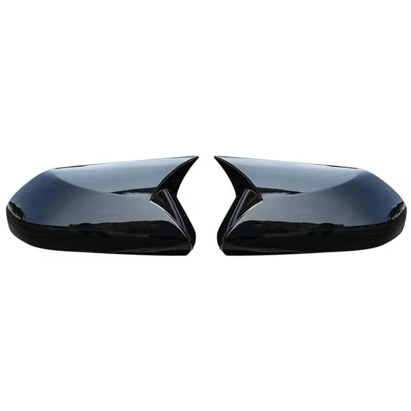 CAQRBCX Abdeckungen Seitenspiegel Kompatibel Mit Toyota Für Camry 2018 2019 2020 2021 2022 Auto-Seitentür-Rückspiegelabdeckung ABS-Kohlefaser Autoteile Autozubehör(Bright Black) von CAQRBCX