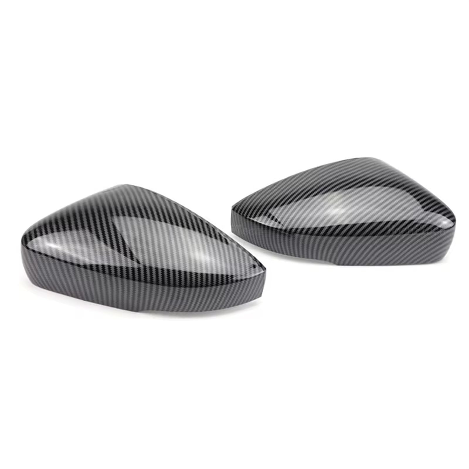 CAQRBCX Abdeckungen Seitenspiegel Kompatibel Mit VW Für Polo Für MK5 6R 2009 2010 2011 2012 2013 Rückspiegel-Abdeckkappen Shell-Ersatz Autoteile(Carbon Fiber Pattern) von CAQRBCX