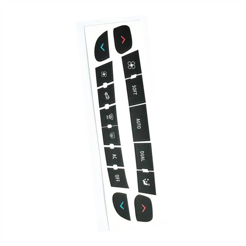 CAQRBCX Auto Innenraum Kompatibel Mit Für Master Autoknopf-Reparaturaufkleber Auto-Innendekorationssteuerung Armaturenbrett-Knopfaufkleber Schalteretiketten-Kit von CAQRBCX