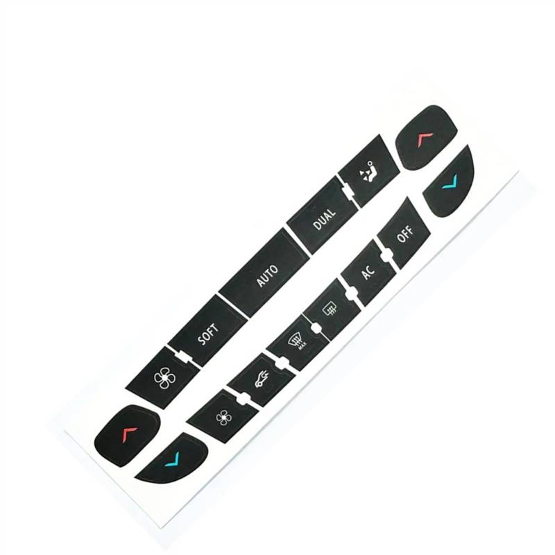 CAQRBCX Auto Innenraum Kompatibel Mit Für Scenic Audio-Tasten-Reparaturaufkleber Multifunktions-Tastenaufkleber Tastenaufkleber Für Autoschalter-Etiketten-Set von CAQRBCX