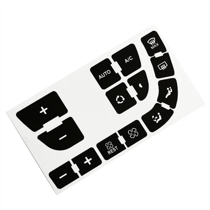 CAQRBCX Auto Innenraum Kompatibel Mit Toyota Für Grand Auto-Innenraum-Aufkleber Und Abziehbilder. Armaturenbrett-Knopf-Reparatur-Set. Auto-Innenraum-Knopf-Reparatur-Abziehbild-Set von CAQRBCX