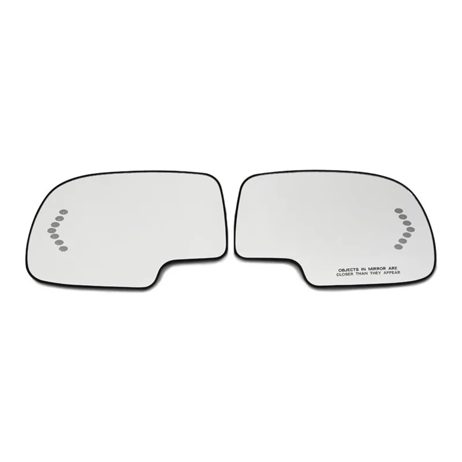 CAQRBCX Auto Rückspiegelglas Kompatibel Mit Chevy Für Chevrolet Für Avalanche Für Silverado 2003 2004 2005 2006 2007 Beheizte Rückspiegelglasplatte An Der Linken Und Rechten Türseite(1 Pair) von CAQRBCX
