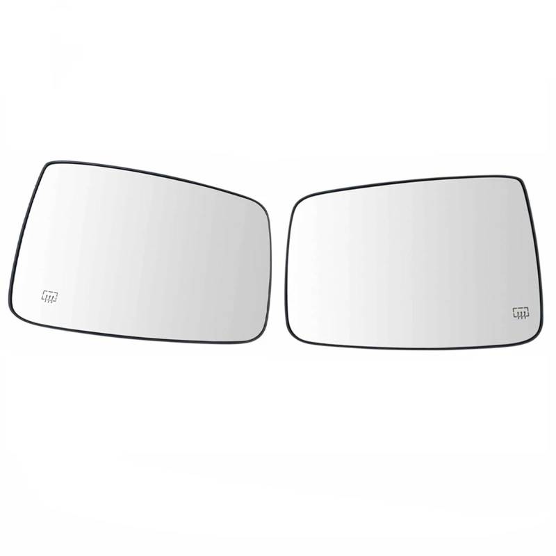 CAQRBCX Auto Rückspiegelglas Kompatibel Mit Dodge Für Ram 1500 2500 Truck 2010 Autoseite Beheiztes Spiegelglas Rückspiegelobjektiv Links Rechts 68079363AA 68079362AA(1 Pair) von CAQRBCX