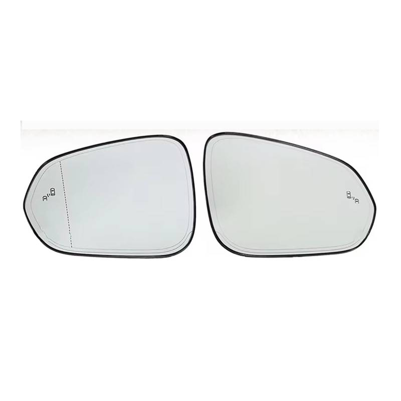 CAQRBCX Auto Rückspiegelglas Kompatibel Mit Lexus Für RX NX NX200T RX350 NX300H RX450H 2015–2020 Auto Beheizter Toter-Winkel-Warnflügel Rückspiegelglas von CAQRBCX
