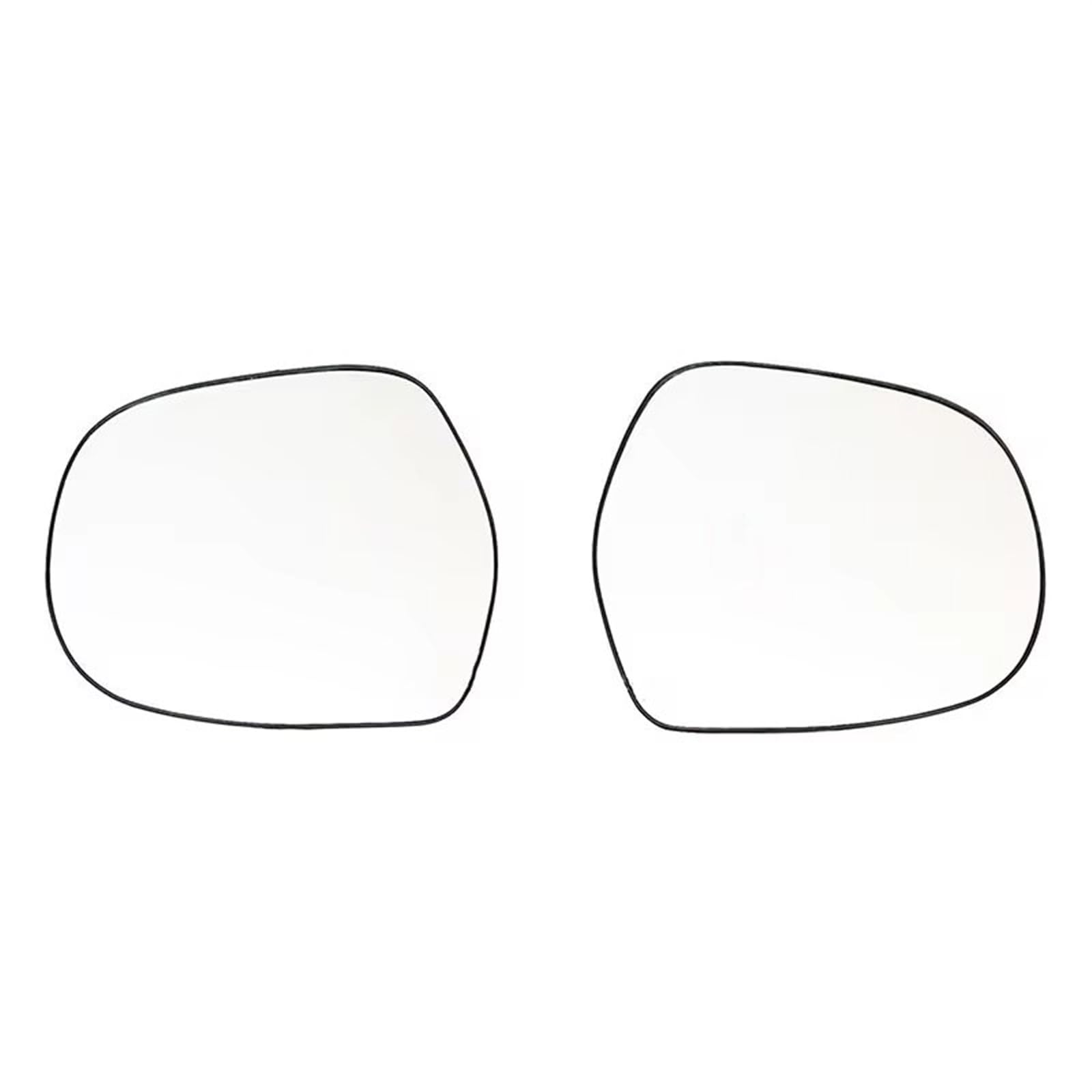 CAQRBCX Auto Rückspiegelglas Kompatibel Mit Toyota Für Hiace Für Pendler Für Ventury Van 2008-2018 Autoteile Rückspiegelglas 87961-6A300 87931-6A430(1 Pair) von CAQRBCX