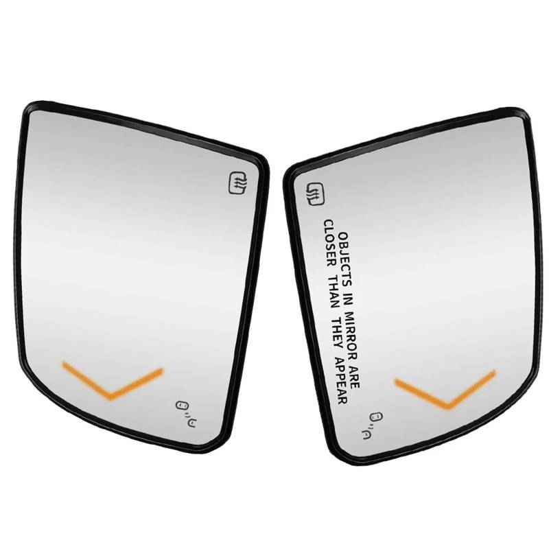 CAQRBCX Auto Rückspiegelglas Kompatibel Mit Toyota Für Sequoia 2008–2014 2015 2016 2017 1 Paar Beheizte Ersatz-Rückspiegelglaslinsen Mit Blinkerblende(1 Pair) von CAQRBCX