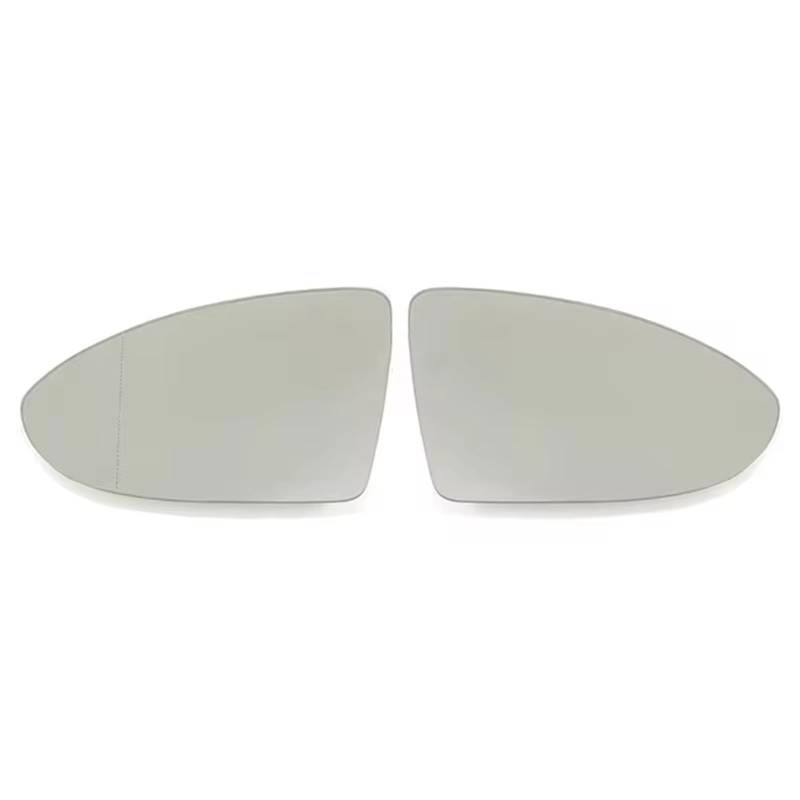 CAQRBCX Auto Rückspiegelglas Kompatibel Mit VW Für Golf 7 Für MK7 Für MK7.5 Für GTI Für 2013-2020 Autozubehör Beheiztes Klares Rückspiegelglas 5G0857521 5G0857522(1 Pair) von CAQRBCX
