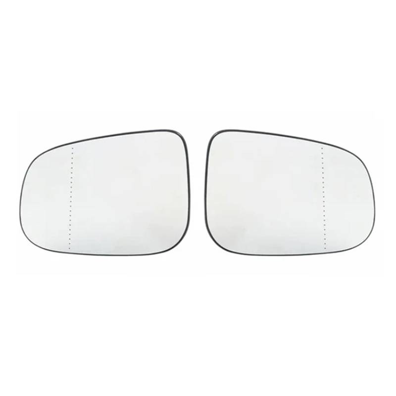 CAQRBCX Auto Rückspiegelglas Kompatibel Mit Volvo Für S40 2011-2015 Für S80 2006-2016 Für V50 2011 Rückspiegel Elektrisch Beheizbare Rückspiegellinse Autoteile 30716479 30916486(Right+Left) von CAQRBCX