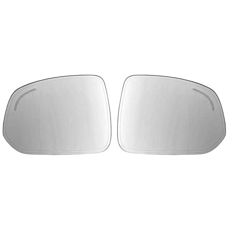 CAQRBCX Auto Rückspiegelglas Kompatibel Mit Volvo Für XC90 2015 2016 2017 2018 2019 2020 2021 2022 Beheizbarer Klarer Rückspiegel Seitenspiegel Glaslinse Toter Winkel(1 Pair) von CAQRBCX