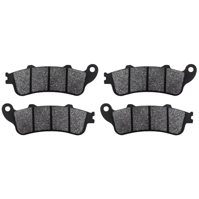 CAQRBCX Bremsscheibe Für NT 650 V2 V3 V4 V5 2002-2005 Für VFR 800 1998-2005 Für XL 1000 V3 V V5 V6 VX VY V1 V2 Für Varadero 1999-2002 Motorrad Vorne Hinten Bremsbeläge(2 Pairs) von CAQRBCX