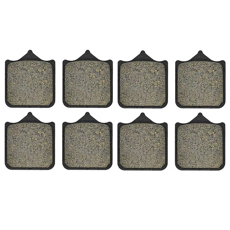 CAQRBCX Bremsscheibe Kompatibel Mit Benelli Für BJ600 Für BJ600GS Für BN600 Für BN600I Für TNT600 Motorrad Zubehör Vorne Hinten Bremsbeläge(2 Pair Front) von CAQRBCX