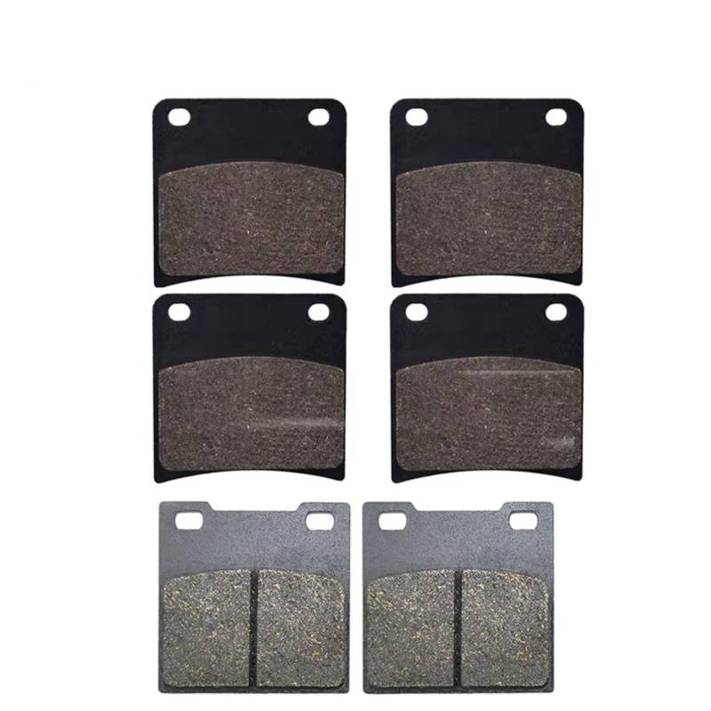 CAQRBCX Bremsscheibe Kompatibel Mit Yamaha Für GSX 400 FJ FK K FL GK74A 1988–1990 Für GSX 600 FJ FK FL FM FN FP FR FS FT FV 1988–1997 Motorrad-Bremsbeläge Vorne Hinten(Front Rear) von CAQRBCX