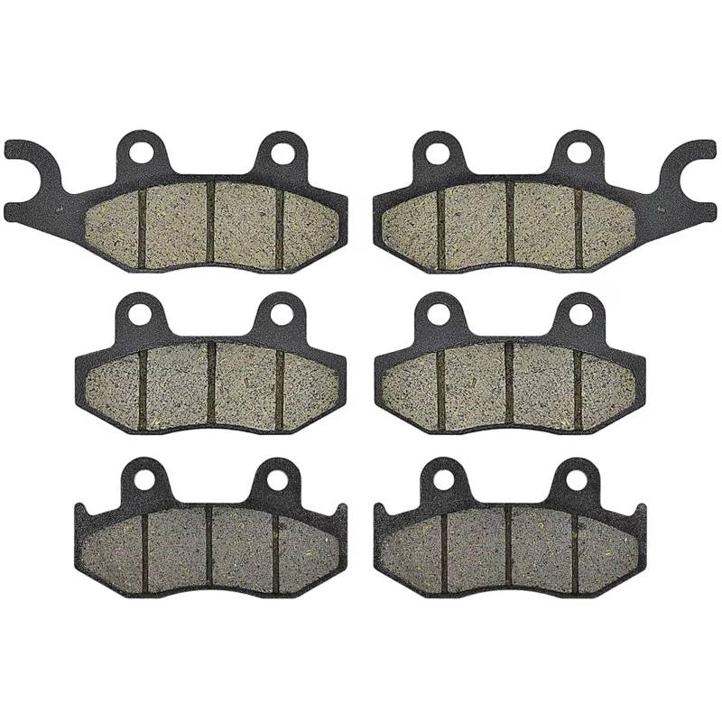 CAQRBCX Bremsscheibe Kompatibel Mit Yamaha Für YFZ 450 V W X Y B D 2006 2007 2008 2009 2010 2011 2012 2013 2014 2015 Motorradzubehör Vorne Und Hinten Bremsbeläge(Front Rear) von CAQRBCX