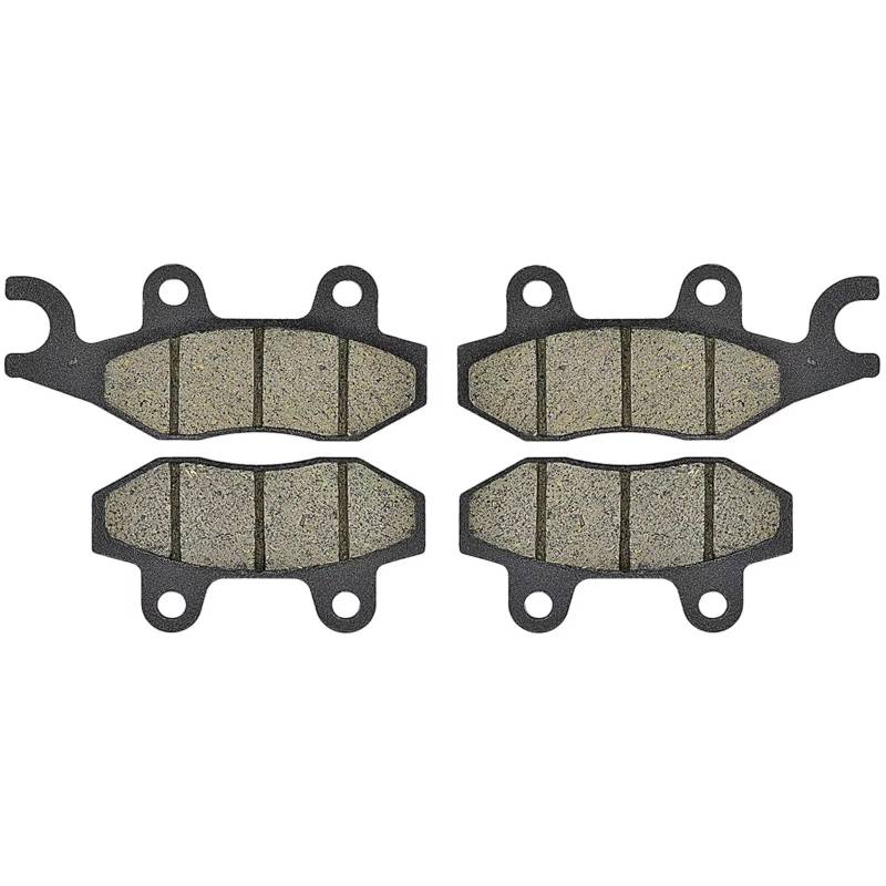 CAQRBCX Bremsscheibe Kompatibel Mit Yamaha Für YFZ 450 V W X Y B D 2006 2007 2008 2009 2010 2011 2012 2013 2014 2015 Motorradzubehör Vorne Und Hinten Bremsbeläge(Front Right Left) von CAQRBCX