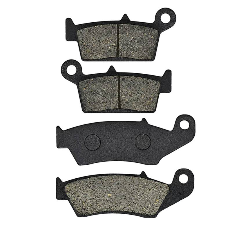 CAQRBCX Bremsscheibe Kompatibel Mit Yamaha Für YZ 125 Für YZ 250 K L M N P R S T V W 1998 1999 2000 2001 2002 Für WR 250 ZK 1998 Motorrad Vorne Hinten Bremsbeläge(Front and Rear) von CAQRBCX