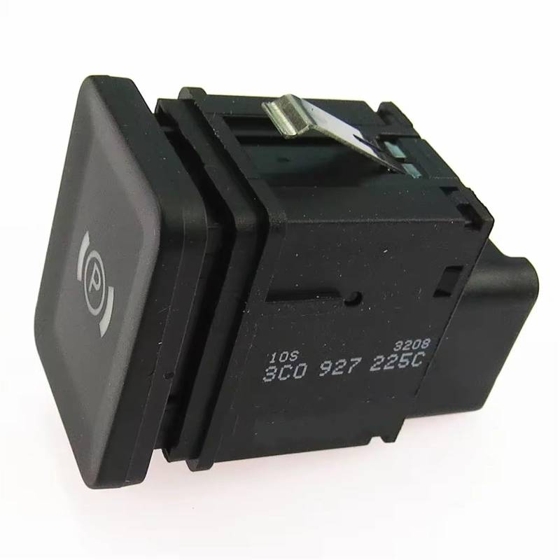 CAQRBCX Parkbremse Kompatibel Mit VW Für CC 2009 2010 2011 2012 Elektronischer Bremsknopf Handbremse Parkschalter Autodekoration OE:3C0927225C 3C0 927 225B von CAQRBCX