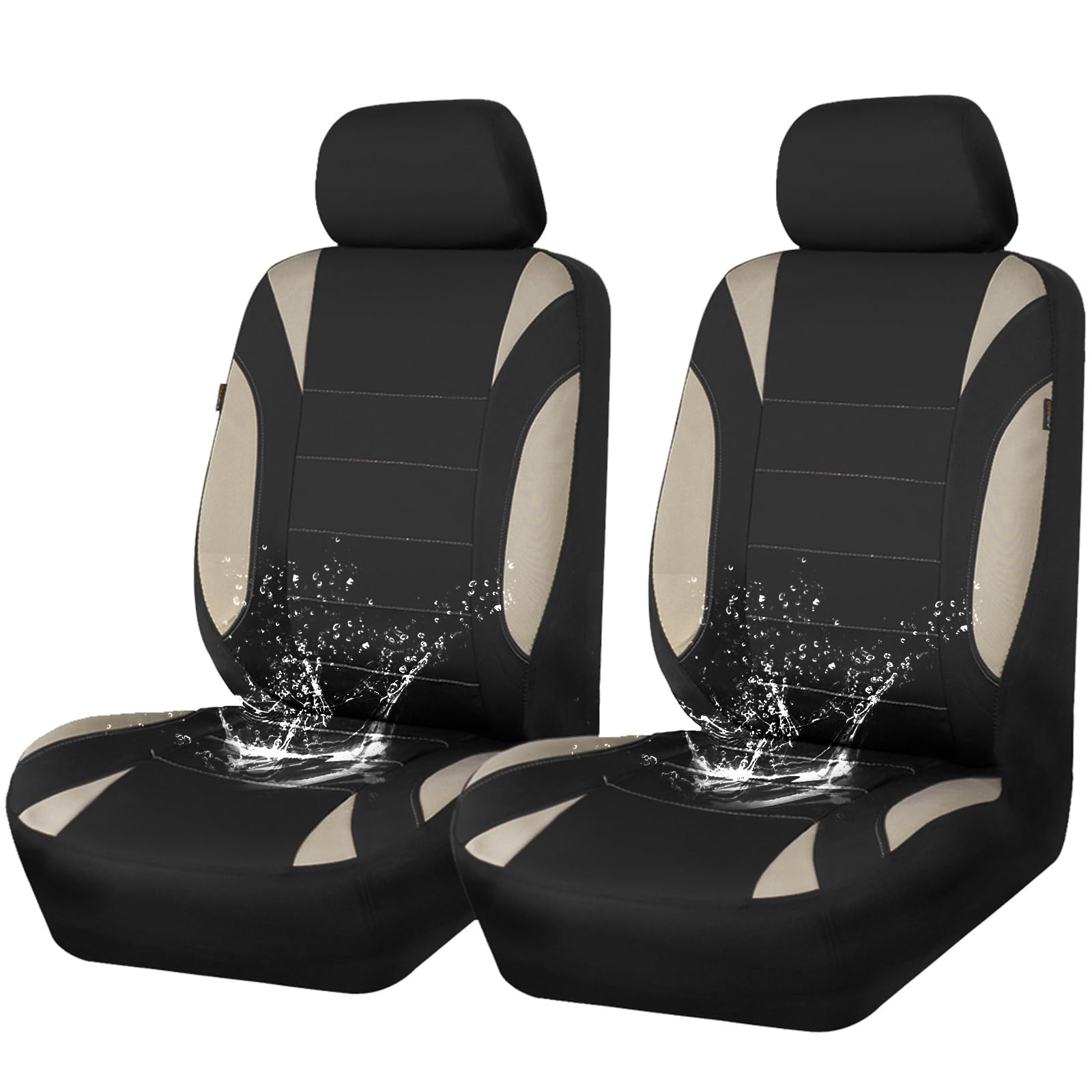 CAR PASS 6PC Wasserdicht Auto Sitzbezüge, Universal Fit für Fahrzeuge, Car von CAR PASS