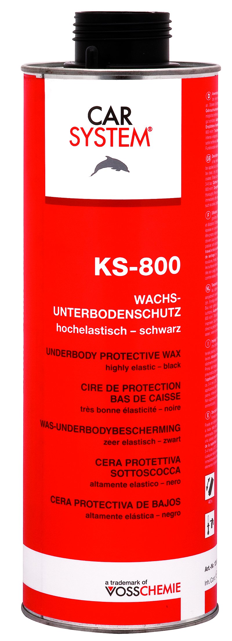 CARSYSTEM Untebodenschutzwachs KS-800 schwarz 1 Liter 126.095 von CAR SYSTEM