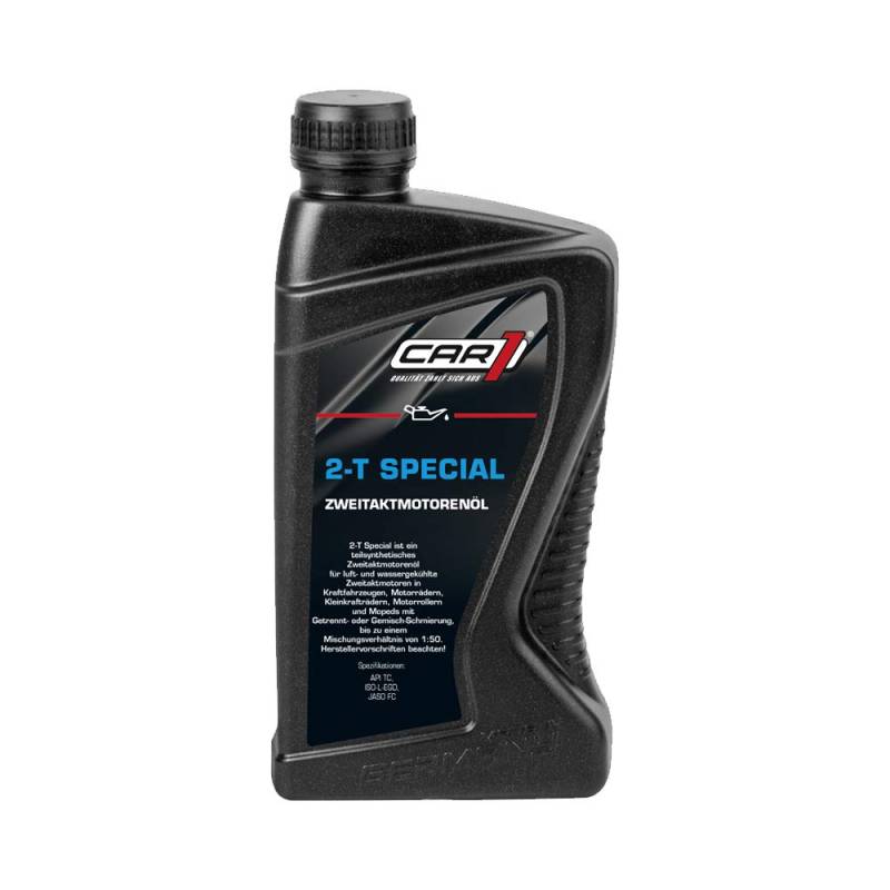 CAR1 Motoröl Zeitaktmotoröl 2-T Spezial teilsyntheisch Motor Motoren Öl enginge Oil 1L von CAR1