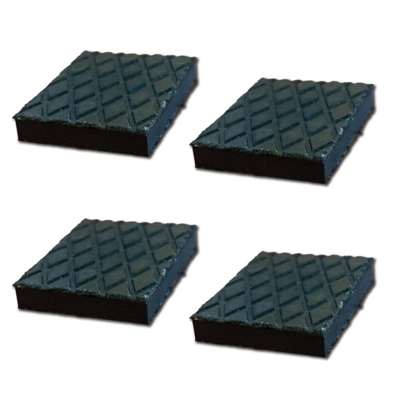 4 Stück Hebebühne Pad Gummipuffer Rechteck Kompatibel mit Ravaglioli Corghi OMCN (140 x 110 x 20 mm) von CARALL