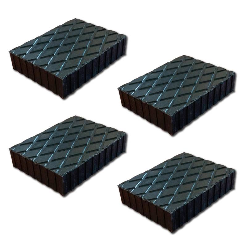 4 Stück Hebebühne Pad Gummipuffer Rechteck Kompatibel mit Ravaglioli Corghi OMCN (160 x 120 x 40 mm) von CARALL