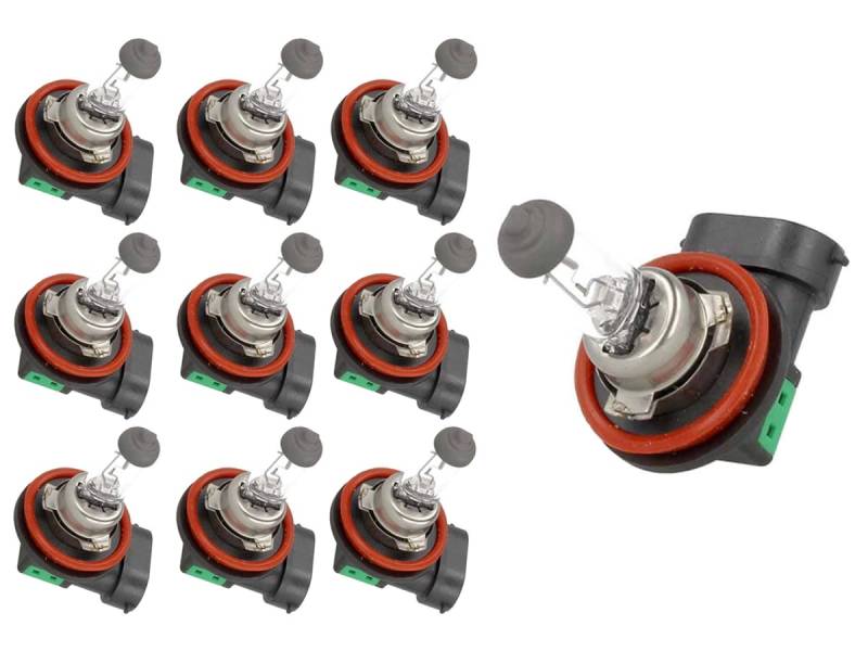 CARALL 10 Pezzi Lampada Alogena 12V Per Auto (H8 12V 35W PGJ19-1) von CARALL