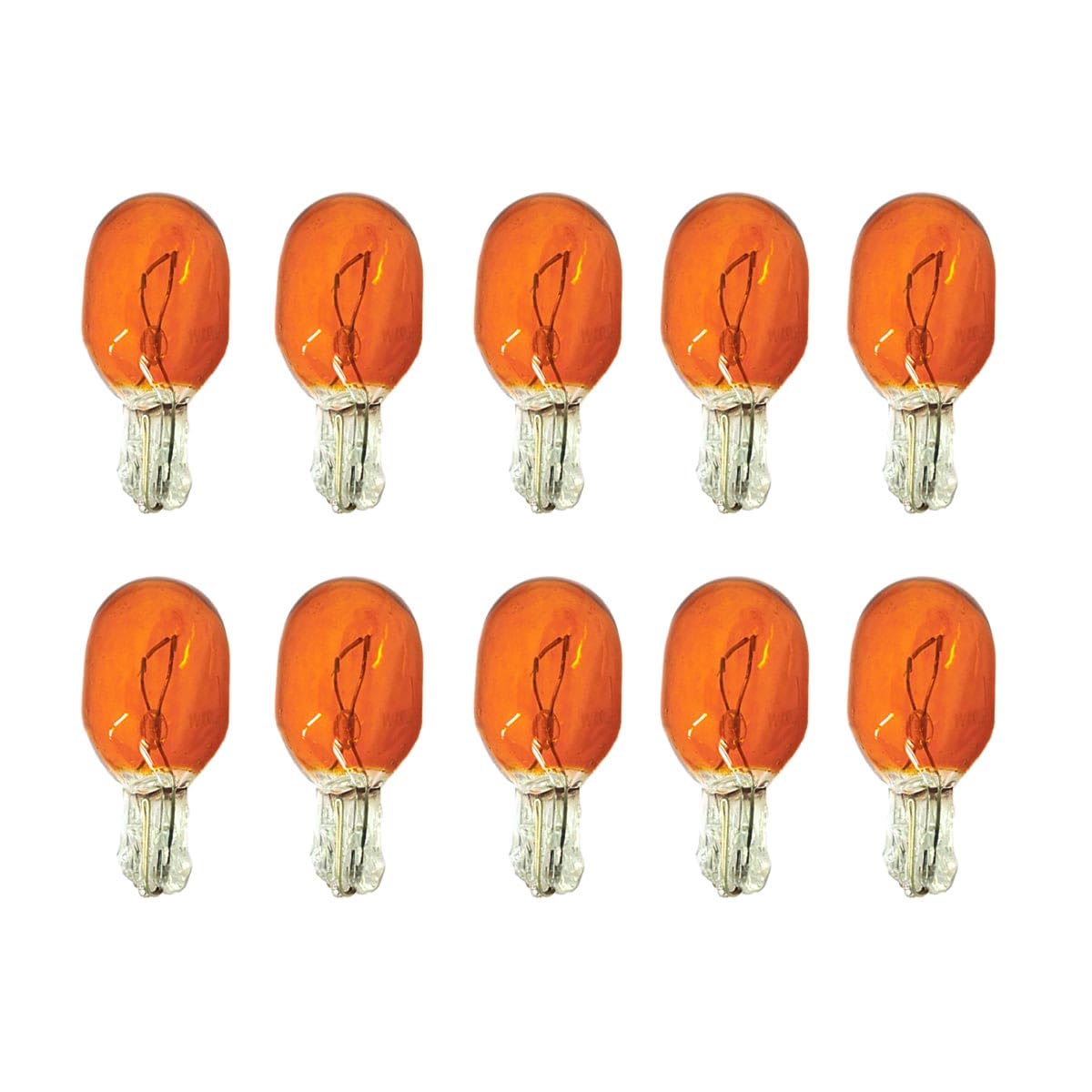 CARALL 10 Stück Halogenlampen 12V für Auto (T20 WY21W 7440 12V 21W Orange) von CARALL
