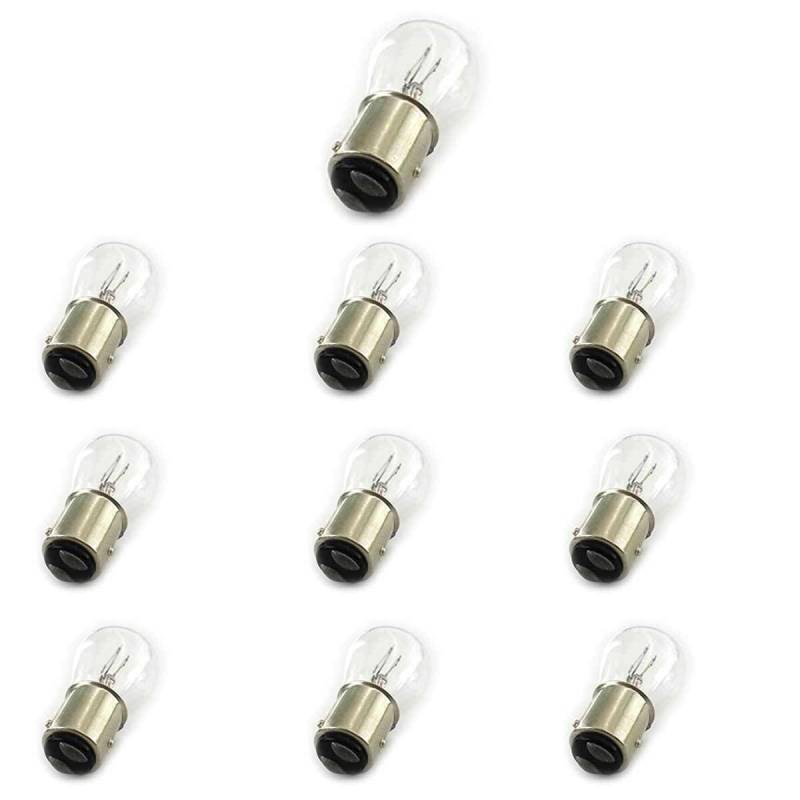 CARALL 10 Stück Halogenlampen 24V für Lkw (S25 P21/4W BAZ15D asymmetrisch 24V 21/4W) von CARALL
