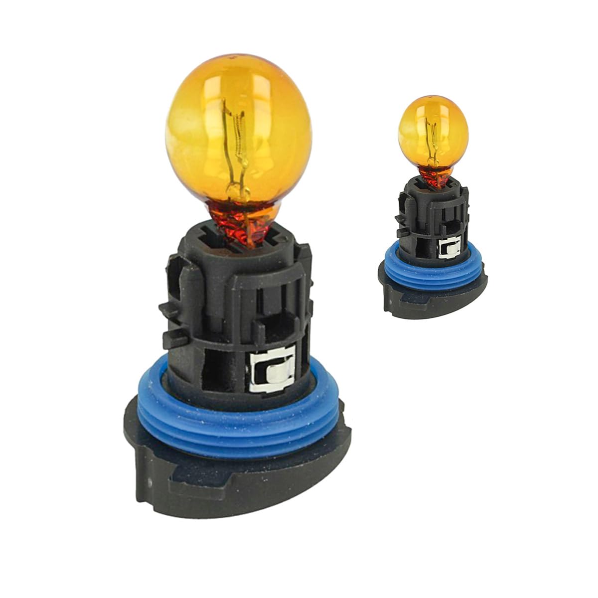 CARALL 2 Stück 12V Autoglühbirnen, Abblendlicht, Fernlicht, Nebelscheinwerfer etc. (HP24WA 12V 24W Amber) von CARALL