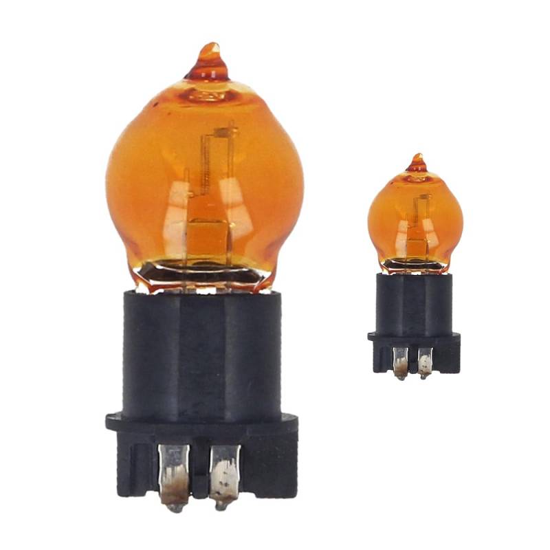 CARALL 2 Stück Halogenlampen 12V für Autos (PWY24W 12V 24W WP3.3x14.5-4 Amber) von CARALL