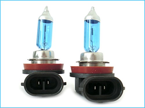 CARALL 2 Stück Halogenlampen 12V Weiß mit Xenon-Effekt (H11 12V 55W PGJ19-2) von CARALL