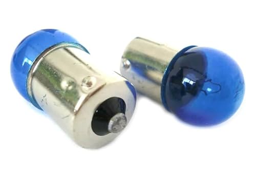 CARALL 2 Stück Halogenlampen 12V Weiß mit Xenon-Effekt (G18 BA15S R10W 12V 10W) von CARALL