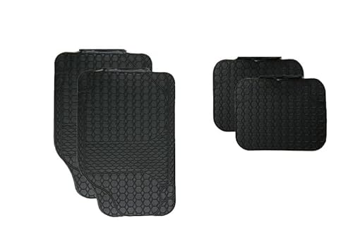 CARALL Automatten-Set aus Gummi, 2 Stück vorne + 2 Stück hinten, Universal (68 x 44 cm + 42 x 34 cm 2,5 kg) von CARALL
