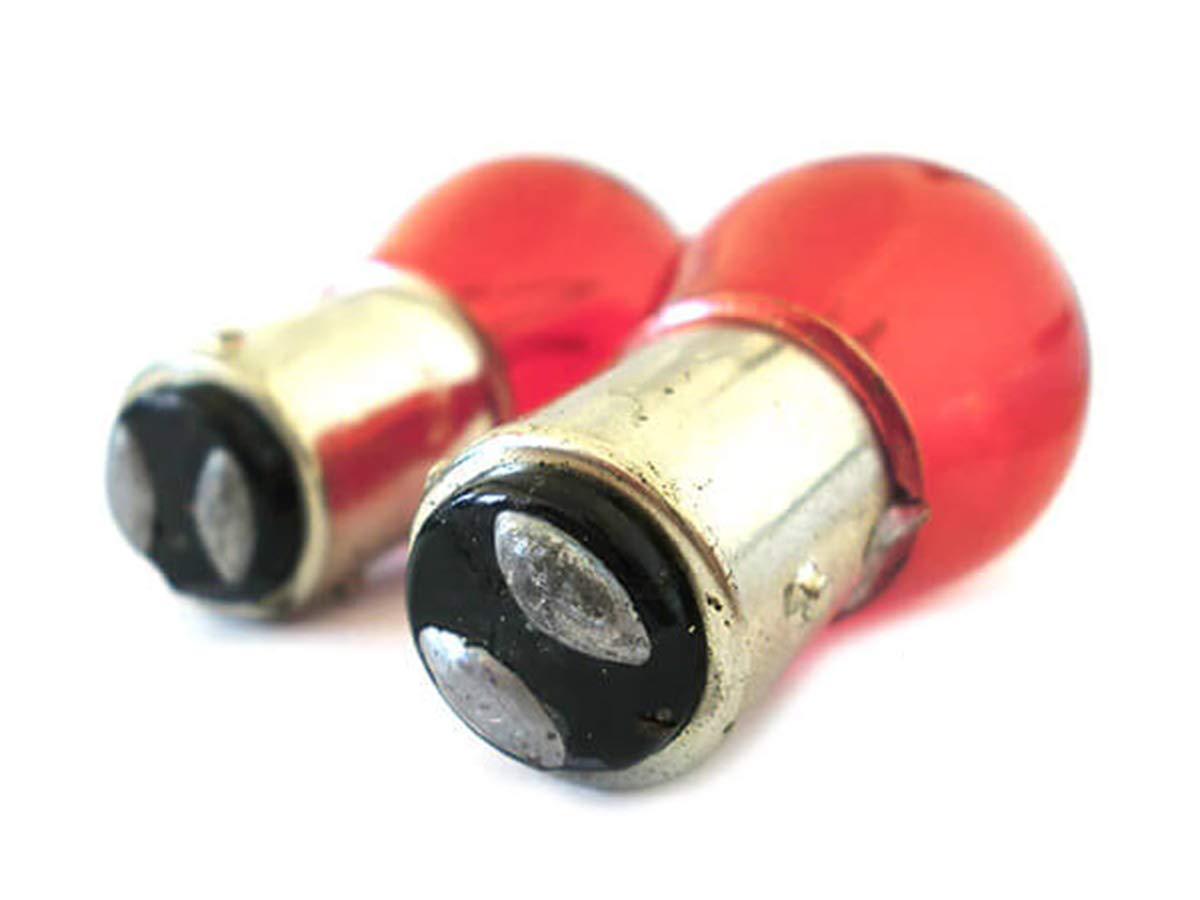CARALL LA1227 Blister 2 Halogenlampen P21 / 5W BAZ15D Asymmetrische 12V 21 / 5W rote Farbe von CARALL