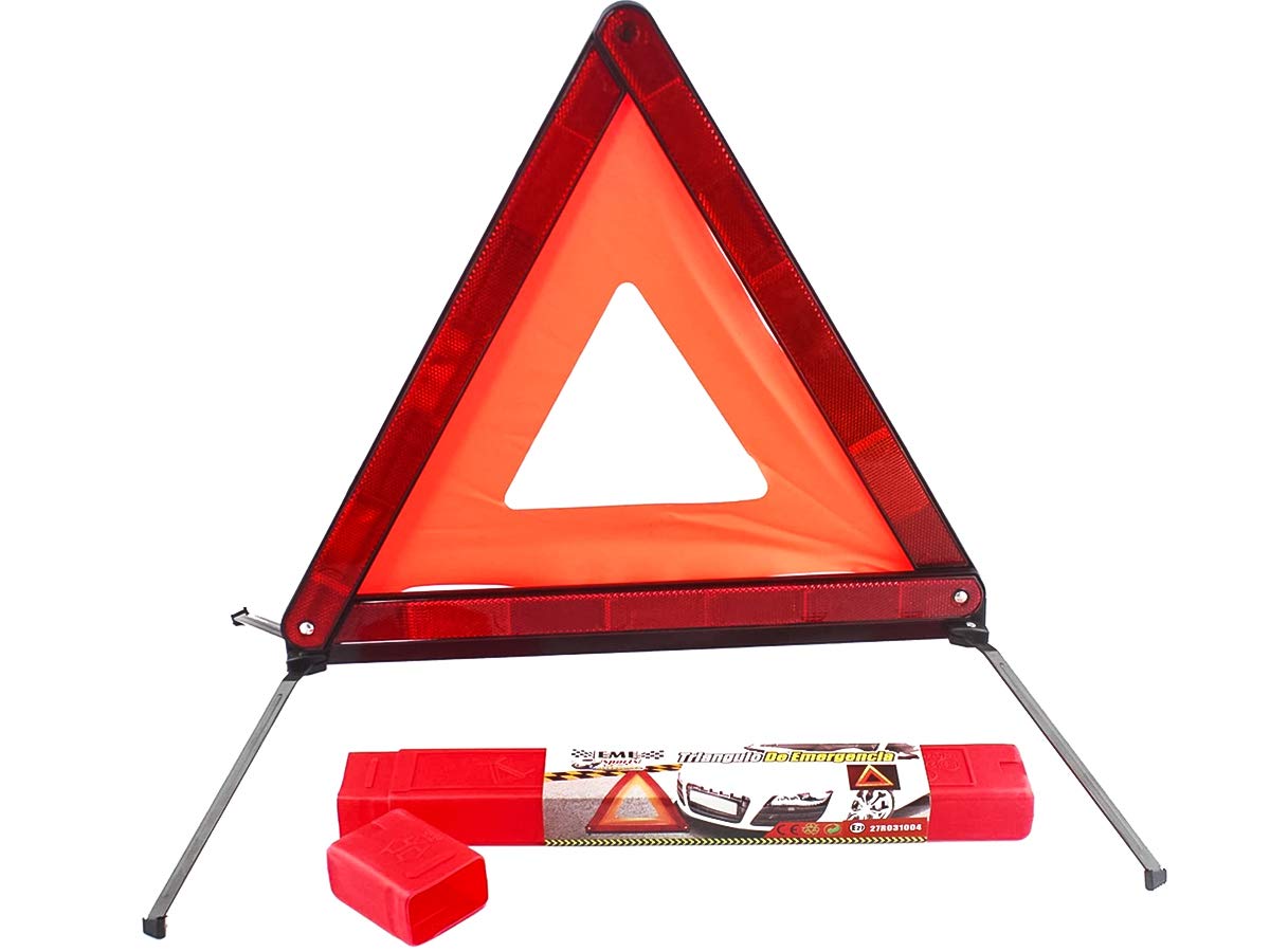 Carall Dreieck für Notfall, klappbar, E27 27R031004, Packung mit reduzierter Größe, für Notfälle im Straßenverkehr von CARALL