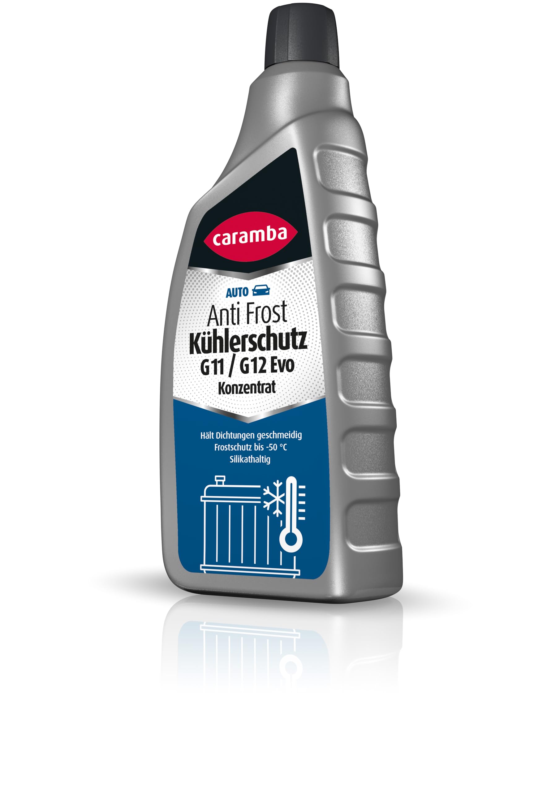 Caramba Anti Frost Kühlerschutz Konzentrat G11/G12 Evo, Frostschutz bis -50 °C und Kühlflüssigkeit im Sommer, Korrosionsschutz, mit Silikat, 1 l Caramba Anti Frost Kühlerschutz Konzentrat G11/G12 Evo, Frostschutz bis -50 °C und Kühlflüssigkeit im Sommer, Korrosionsschutz, mit Silikat, 1 l von Caramba
