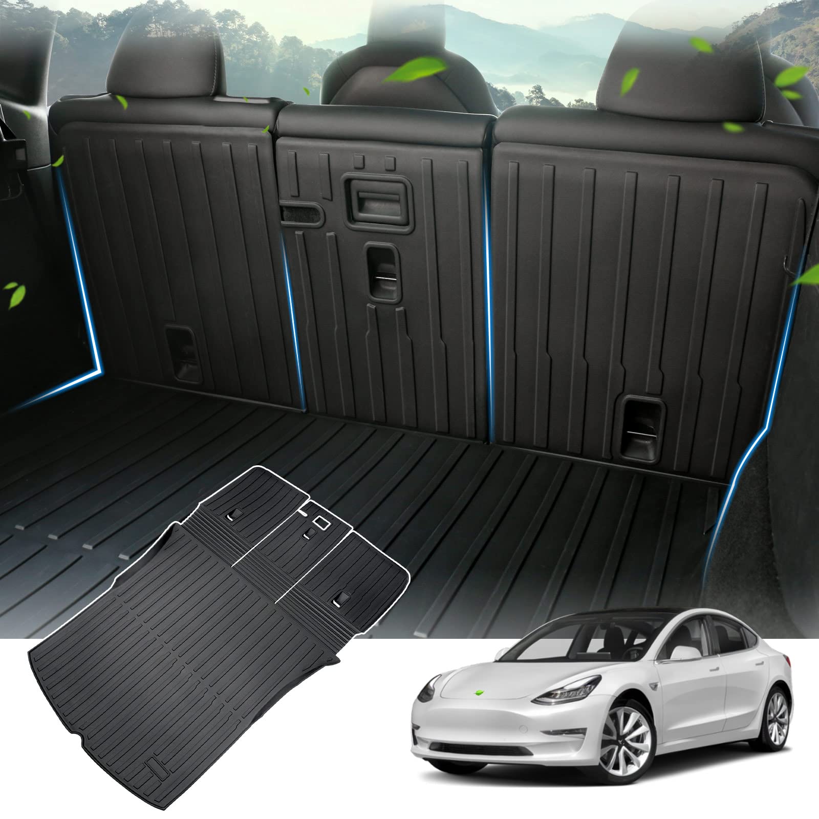 CARERSTEN Kofferraummatte für Tesla Model Y Gummimatten Heckkofferraummatte 3D Allwetter-Kofferraummatt Fracht Liner Kofferraummatte Bodenmatte Model Y 2021 2022 2023 Wasserdicht und rutschfest CARERSTEN Kofferraummatte für Tesla Model Y Gummimatten Heckkofferraummatte 3D Allwetter-Kofferraummatt Fracht Liner Kofferraummatte Bodenmatte Model Y 2021 2022 2023 Wasserdicht und rutschfest von CARERSTEN