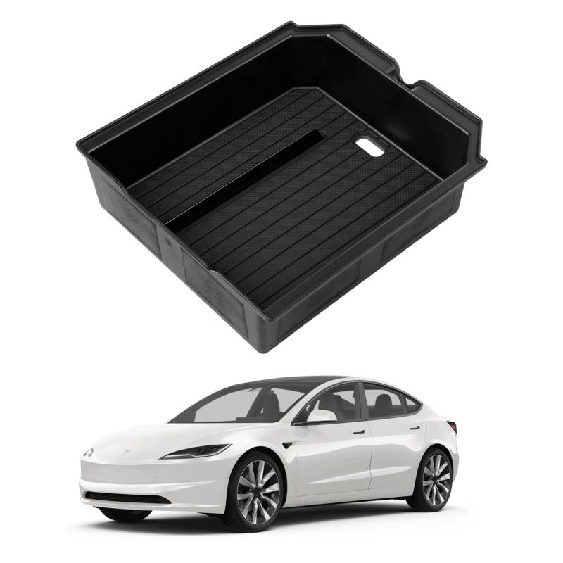 CARERSTEN Mittelkonsole Organizer für Tesla Aktualisiert 3 Model 3 2024 Armlehnenablage Zubehör Aufbewahrungsbox für die Zentralsteuerung des Autos von CARERSTEN