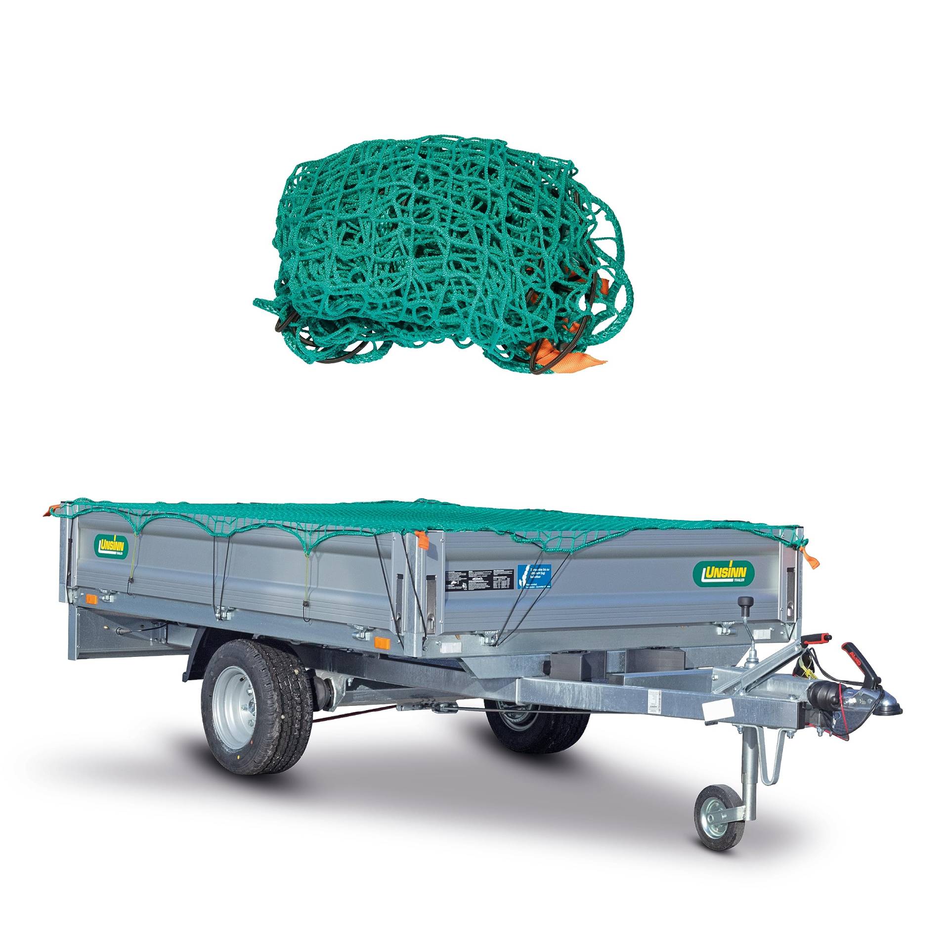 CargoVA® Intelligentes Anhängernetz 1,5x2,2M - Hängernetz mit Gummiseil und Eckenmarkierung - zur perfekten Ladungssicherung von CARGO VA Intelligent Vehicle Accessories