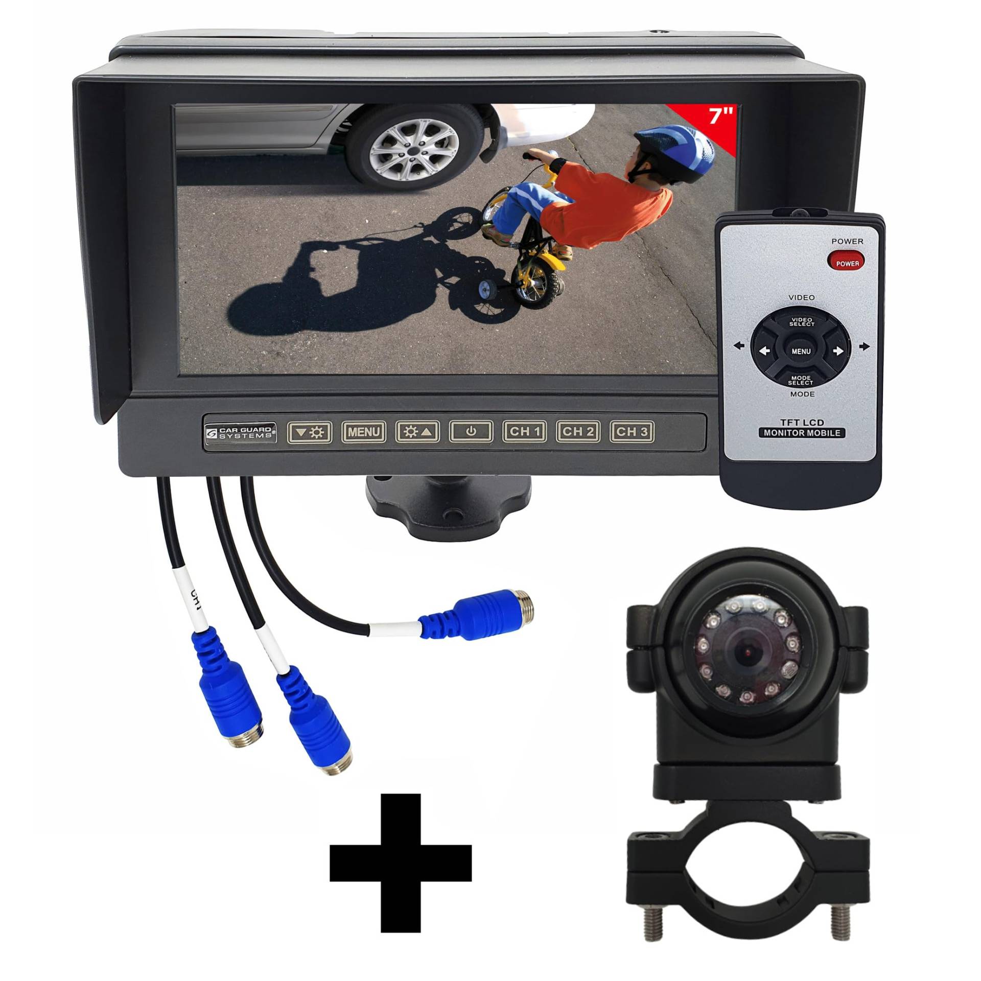 7" AHD-Monitor aus Metall RAV-MO 7WHD mit 3 Kamera-Eingängen, Set mit RAV-K Full-HD Seiten- und Rückfahrkamera mit 1080p von CARGUARD Systems, 100° Blickwinkel, 9-32V und Leitlinien 7" AHD-Monitor aus Metall RAV-MO 7WHD mit 3 Kamera-Eingängen, Set mit RAV-K Full-HD Seiten- und Rückfahrkamera mit 1080p von CARGUARD Systems, 100° Blickwinkel, 9-32V und Leitlinien von CARGUARD SYSTEMS